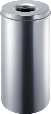 Produktbild von helit Papierkorb H2515800 50l Edelstahl silber +Löschkopf