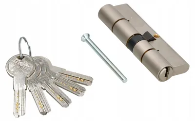 Produktbild von Kotarbau Zylinder-Schlosszylinder Satin 45/55mm 5 Schlüssel Sicherheit C