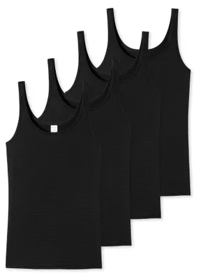 Produktbild von Schiesser Damen Spaghettitop 4-Pack Modal Essentials - schwarz - Größe 40