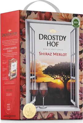 Produktbild von Drostdy Hof Shiraz Merlot 13,5 % vol. Bag in Box 3L