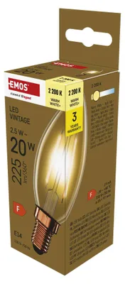 LED Lampe Vintage Candle / E14 / 2,5 W (20 W) / 225 lm / Warmweiß