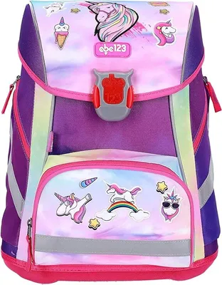 Produktbild von SCOOLSTAR EINHORN SCHULRANZEN SET MÄDCHEN 1 KLASSE | SET 5 TEILIG | ERGONOMISCH und ANATOMISCH |inkl. Sportbeutel, Federmäppchen, Schlamper, Geldbörse