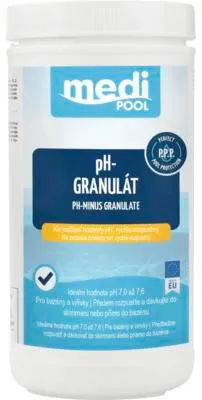 Immagine prodotto di Granuli mediPOOL per la riduzione del pH, adatti per piscine e vasche idromassaggio, 1,5 kg