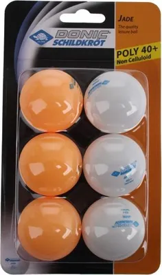 Obrázek produktu pro DONIC SCHILDKRÖT TT-Ball JADE POLY 40+, smíšené 3 bílé NO COLOUR NO COLOUR -
