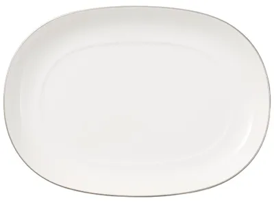 Produktbild von Villeroy & Boch 1046363570, Vorspeisenteller, Oval, Porzellan, Weiß, Anmut, 20 cm