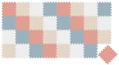Produktbild von 36 Teile Spielmatte Baby Puzzlematte 30x30 Krabbelmatte Bodenmatte Kinderzimmer