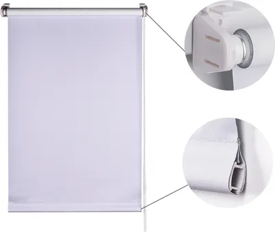 Produktbild von Rollo Indoor blickdicht - 150 - Weiß - 70 Seitenzugrollo Seitenzug verdunkelnd Verdunkelung Sonnenschutz Sichtschutz Fixmontage Klemmmontage Küche Schlafzimmer Badezimmer Küche Zimmer Büro