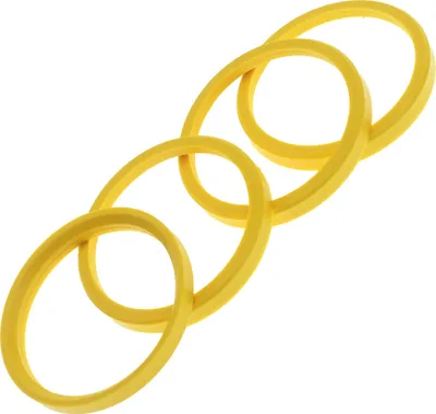 Produktbild von 4x Zentrierringe 76,0 x 65,1 mm Hellgelb Felgen Ringe Germany