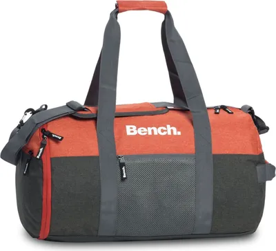 Produktbild von Bench Sport- und Reisetasche, grau/rost, 100% Polyester, 55 x 30 x 25 cm, abnehmbarer Schulterriemen, Nassfach, Schuhfach, verstärkter Boden, Zwei-Wege-Reißverschluss, 665 g