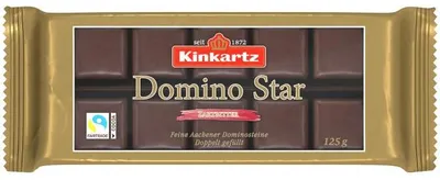 Produktbild von Kinkartz Domino Star Zartbitter 125g