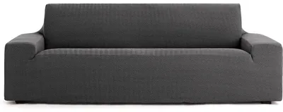 Immagine prodotto di Copertura elastica per divano a 3 posti, molto elastica, color grigio scuro, traspirante