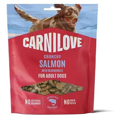 Obrázek produktu pro CARNILOVE, pamlsek pro psy, křupavý losos, 200 g, losos