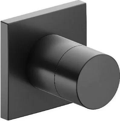 Produktbild von Keuco 2-Wege-Umstellventil IXMO DN 15, UP, mit Griff IXMO Pure Rosette eckig schwarzchrom gebürstet 59556130002