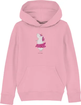 Produktbild von Mr. & Mrs. Panda Kinderpullover Einhorn Ballerina 12-14 Jahre (152/164) - Baumwolle Pink - Geschenk, Pullover, Hoodie, Kapuzenpullover, Einhörner, Kinderbekleidung, Unicorn