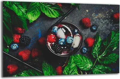 Produktbild von Herdabdeckplatte Glaskeramikkochfeld-Abdeckung Spritzschutz Glas 80x52 Obst