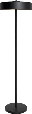 Produktbild von Stehleuchte Echt-Messing Gusseisen E14 148,5 cm hoch in Schwarz matt Gold 3-flammig rund Retro Stehlampe