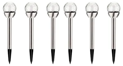 Produktbild von Solarleuchten 8 Stück, LED-Kugelleuchten Mit Rissglas-Optik, Farbwechselnde Solar-Halloween-Leuchten Für Garten Und Wege