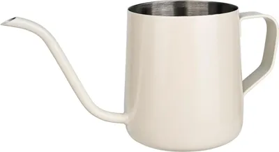 Produktbild von 250 ml Gießkanne, weiß – für Zimmerpflanzen – Mini-Gießkanne aus Edelstahl – langer Ausguss – Gartengießkanne für Zimmerpflanzen und Sukkulenten