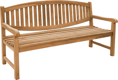 Immagine prodotto di Panchina da giardino Teako Design Bergamo in legno massello di teak resistente alle intemperie 180x61 cm