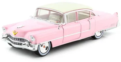Miniaturauto 1:24, 1955 Sportwagen, rosa/weiß, Metall-Sammlerstück