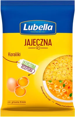 Zdjęcie produktu dla Lubella Jajeczna Makaron Koraliki 250 G
