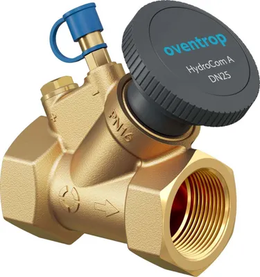 Immagine prodotto di Oventrop Strangabsperrventil HydroCom A DN 15, Rp 1/2, PN 16, beids. IG, Messing