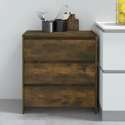 Produktbild von vidaXL Sideboard Räuchereiche 70x41x75 cm Holzwerkstoff
