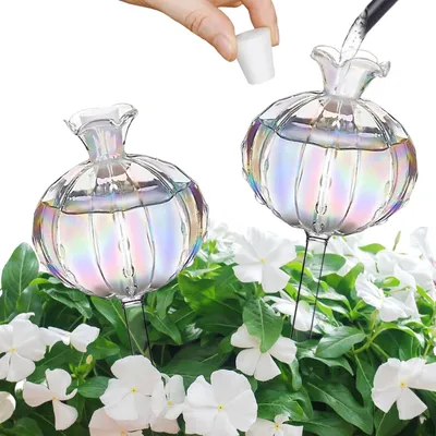Immagine prodotto di 2 sfere di vetro per l'irrigazione delle piante - Sistema automatico di irrigazione