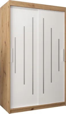 Produktbild von Kleiderschrank, Schiebetürenschrank Schlafzimmer, Schrank YORK 120 cm