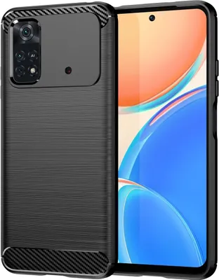 Produktbild von König Design Hülle kompatibel mit Xiaomi Poco M4 Pro Kunststoff Soft Handyhülle - Handy Case Schwarz