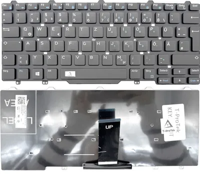Produktbild von DE - Tastatur ohne Rahmen, ohne Beleuchtung Version1 kompatibel für DELL Latitude E7480