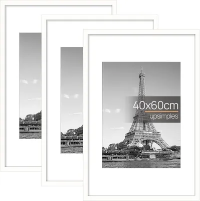 Produktbild von Bilderrahmen Fotorahmen 3 Stück Weiß 40x60