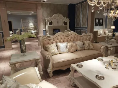 Produktbild von Klassischer 3 Sitzer Couch Sofa Couch Polster Sofas Couchen Barock Rokoko