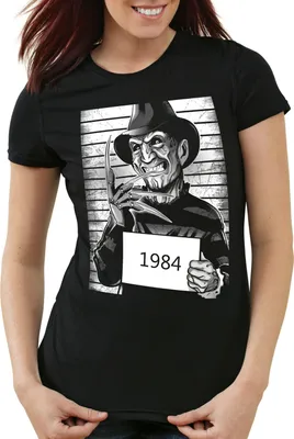 Produktbild von style3 Freddy 1984 Damen T-Shirt halloween horror krueger, Größe:M