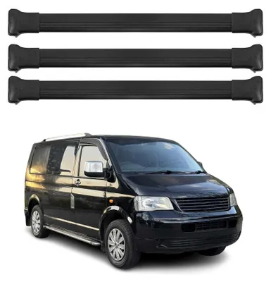 Produktbild von OMAC 7522928B-3 Dachreling Dachträger Aluminium für VW Transporter V Bus (7HB, 7HJ, 7EB, 7EJ, 7EF, 7EG, 7HF, 7EC) Multivan V Transporter V Kastenwagen, KI-generiertes Bild
