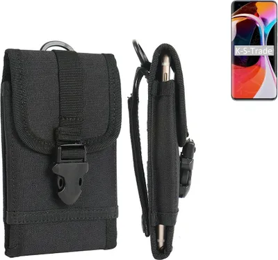 Produktbild von K-S-Trade Holster Handy Hülle kompatibel mit Xiaomi Mi 10 Holster Handytasche Gürtel Tasche Schutz Hülle Robust Outdoor schwarz