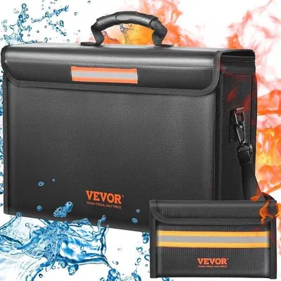 Produktbild von Famanu Dokumentenbox feuerfest - Wasserdichte Archivtas für wertvolle Dokumente