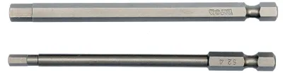 Image de Embouts de sécurité à six pans creux longs 4 x 100 mm et 6 x 100 mm, lot de 2
