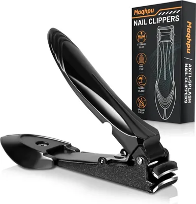 Image de Coupe-ongles pour hommes avec récipient collecteur et design ergonomique