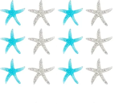 Produktbild von Oblique Unique 12x Seesterne Konfetti Maritime Tisch Deko Motto Party Baby Shower Kinder Geburtstag
