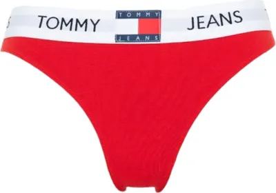 Produktbild von Damen-Slip TOMMY JEANS sichtbare elastische Baumwollhose Artikel UW0UW04693 Bikini, L, Cotone 90%,Elasthan 10%