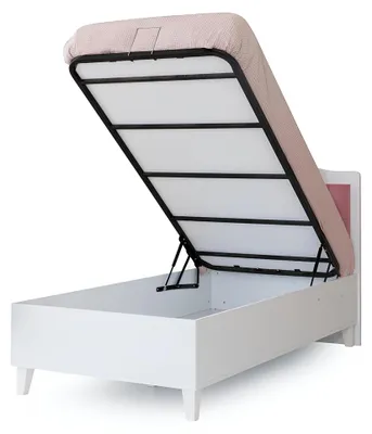 Produktbild von Stilvoller Einzelbett Kinderbett Kinderzimmer Möbel Bett Mit Stauraum