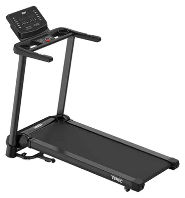 Productafbeelding van Venec PaceRUNNER – Elektrische Loopband 1–16 km/u – Automatische Hellingshoek tot 15° – 7,6 inch LCD-display – Bluetooth & Speakers – Inklapbaar met Transportwieltjes – 150 kg Draagkracht