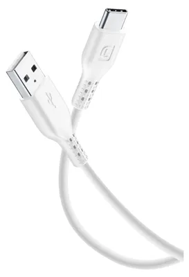 Produktbild von Cellularline Power Cable 60cm - USB-C USB-C-Kabel zum Laden und für die Datenübertragung, 0,6 m, USB A, Weiß