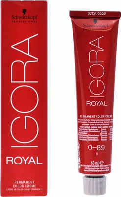Produktbild von Schwarzkopf Igora Royal, Violett, 0-89, Frauen, 60 ml, Aqua, Water, Eau, Cetearyl Alcohol, Glyceryl Stearate, Ammoium Hydroxide, Ceteareth 20,..., 1 Stück(e)