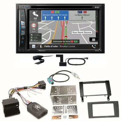 Produktbild von Pioneer AVIC-Z730DAB Navigation Bluetooth CD MP3 Einbauset für Mercedes SLK R171