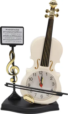 Obrázok produktu pre Violin Alarm Clock,Innovative Alarm Clock,Desk Time Clock,Violin Model Alarm Clock,Alarm Clock for Home,Alarm Clock
