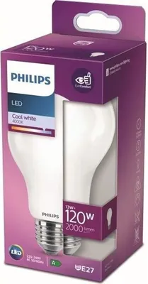 Produktbild von Philips LED-Lampe entspricht 120 W E27 Kaltweiß Nicht dimmbar, Glas