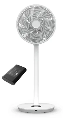 Produktbild von Duux Whisper Flex 2 Standventilator + Battery Pack – Leiser Standventilator – Weiß