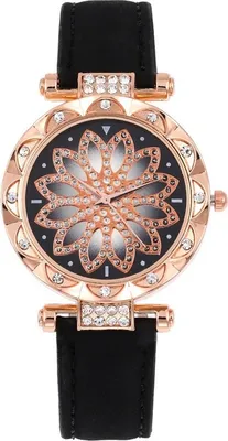 Produktbild von Alessia Damenarmbanduhr - Stilvolle schwarze Uhr für jeden Anlass KP11412